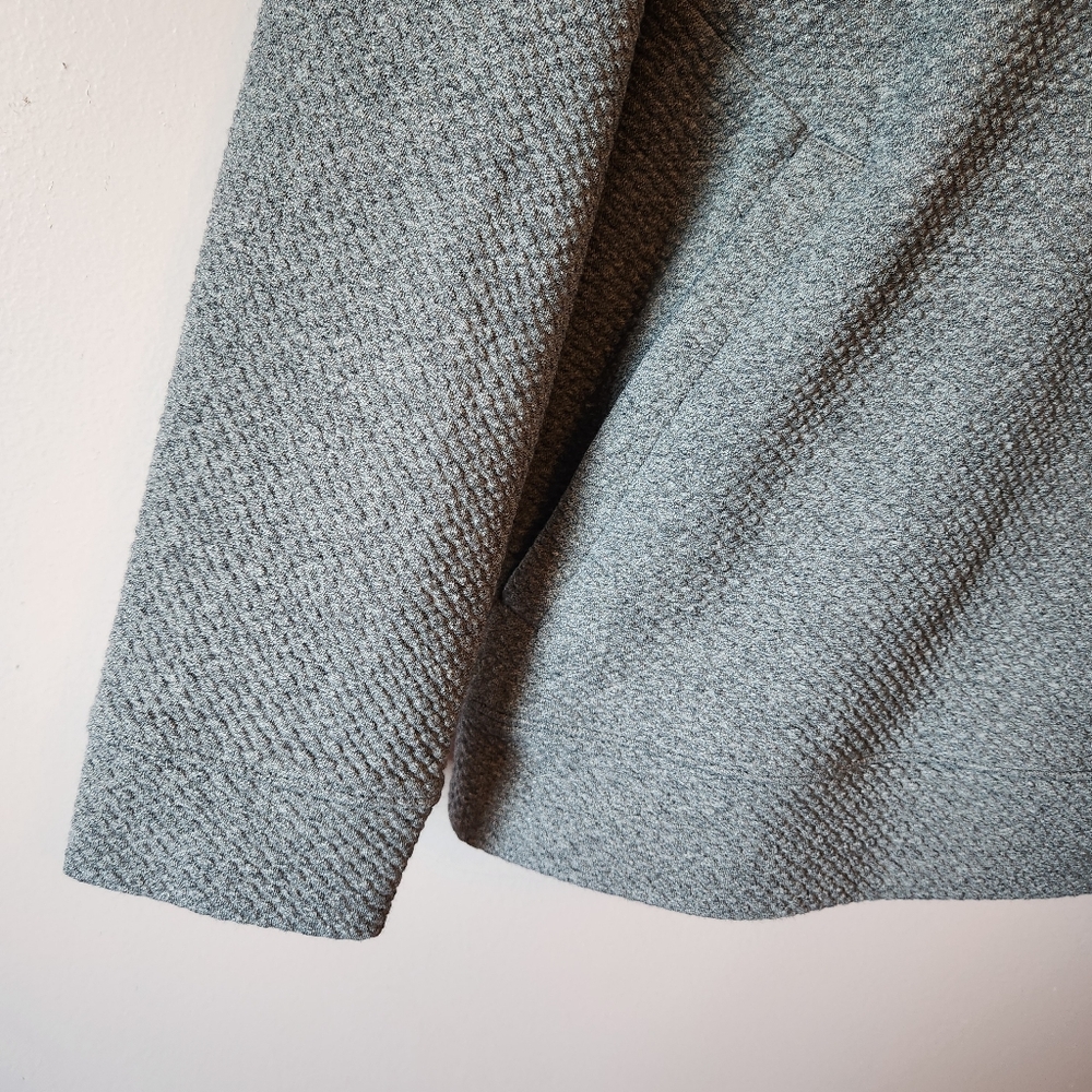Lululemon At Ease Hoodie Heathered Gray Textured Knit Sweatshirt Mens Small - Picture 2 of 6